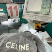 CELIN 21FW 刺繡logo 針織全羊毛毛衣 帽T連帽衛衣帽衫：圖片 12