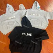 CELIN 21FW 刺繡logo 針織全羊毛毛衣 帽T連帽衛衣帽衫：圖片 13