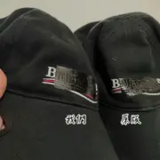 巴黎 BLC 22FW 膠帶遮蔽 可樂波浪 作舊破壞 老帽 鴨舌帽 棒球帽 帽子：圖片 5