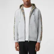 BR 21SS 雙袖印花 經典格紋 刺繡 連帽外套 夾克：圖片 9