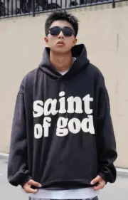 Fear of God x Saint 發泡印花 字母 帽T連帽衛衣帽衫 Jerry：圖片 7