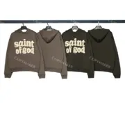 Fear of God x Saint 發泡印花 字母 帽T連帽衛衣帽衫 Jerry：圖片 8