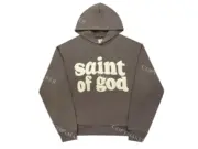 Fear of God x Saint 發泡印花 字母 帽T連帽衛衣帽衫 Jerry：圖片 9