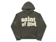 Fear of God x Saint 發泡印花 字母 帽T連帽衛衣帽衫 Jerry：圖片 10