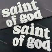 Fear of God x Saint 發泡印花 字母 帽T連帽衛衣帽衫 Jerry：圖片 11