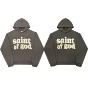 Fear of God x Saint 發泡印花 字母 帽T連帽衛衣帽衫 Jerry
