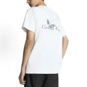 【現貨】D1OR 25FW Couture 開裂小破壞 胸前字母logo 背後鈴蘭花 短袖T恤 黑色/白色：圖片 8