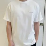 【現貨】D1OR 25FW Couture 開裂小破壞 胸前字母logo 背後鈴蘭花 短袖T恤 黑色/白色：圖片 11