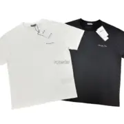 【現貨】D1OR 25FW Couture 開裂小破壞 胸前字母logo 背後鈴蘭花 短袖T恤 黑色/白色：圖片 12