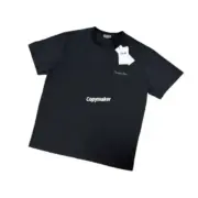 【現貨】D1OR 25FW Couture 開裂小破壞 胸前字母logo 背後鈴蘭花 短袖T恤 黑色/白色：圖片 13