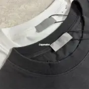 【現貨】D1OR 25FW Couture 開裂小破壞 胸前字母logo 背後鈴蘭花 短袖T恤 黑色/白色：圖片 17