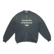 【現貨】Acne Studios 25SS 1996 水洗做舊 胸前logo 拉鍊外套棒球夾克：圖片 2