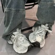 【預售】巴黎 BLC 10XL 時尚復古作舊 增高 老爹鞋 休閒鞋  白黑灰：圖片 7