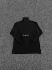 巴黎 BLC 24FW Unity 雙環刺繡字母logo 高領 長袖T恤衛衣：圖片 14