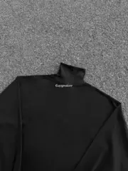 巴黎 BLC 24FW Unity 雙環刺繡字母logo 高領 長袖T恤衛衣：圖片 15