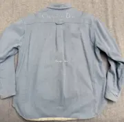 【預售】D1OR 23FW 雙面穿 刺繡logo 水洗牛仔格紋襯衫夾克外套：圖片 11