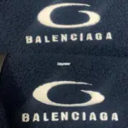 【現貨】BLC 巴黎 25FW Loop Sports Icon 循環單環刺繡 搖粒絨外套運動外套夾克 海軍藍：圖片 14