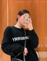 BR 22FW 經典logo印花  羊毛混紡 毛衣大學T圓領衛衣長袖：圖片 2