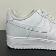 【預售】NK Air Force 1’07 空軍一號 AF1 板鞋休閒鞋籃球鞋 純白/全黑：圖片 6