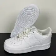 【預售】NK Air Force 1’07 空軍一號 AF1 板鞋休閒鞋籃球鞋 純白/全黑：圖片 9