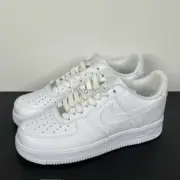 【預售】NK Air Force 1’07 空軍一號 AF1 板鞋休閒鞋籃球鞋 純白/全黑：圖片 10