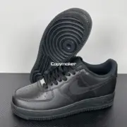 【預售】NK Air Force 1’07 空軍一號 AF1 板鞋休閒鞋籃球鞋 純白/全黑：圖片 18