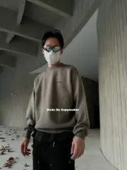 巴黎 BLC 22FW 經典可樂 波浪 針織 毛衣 衛衣 奶茶/墨綠：圖片 19