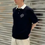 【現貨】1V 24SS 字母logo刺繡 polo針織短袖T恤毛衣短袖：圖片 6