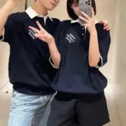 【現貨】1V 24SS 字母logo刺繡 polo針織短袖T恤毛衣短袖：圖片 8