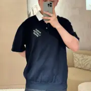 【現貨】1V 24SS 字母logo刺繡 polo針織短袖T恤毛衣短袖：圖片 9