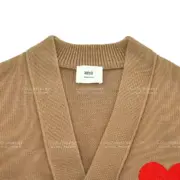 【福利回饋】AMI PARIS 21SS 愛心刺繡Logo V領針織衫開衫夾克外套毛衣：圖片 6