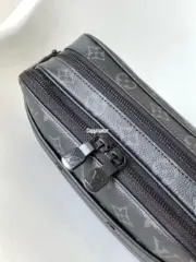 【預售】1V Alpha 經典老花壓紋暗紋 小牛皮 單肩包側背包手提包斜挎包：圖片 9