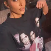 【618新品】【福利回饋】巴黎 BLC 25FW 品牌大使Fanclub系列 金卡戴珊 人像短袖T恤：圖片 5