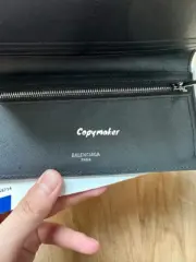 巴黎 BLC 24SS Passport 錢包長夾零錢包皮夾護照套護照夾卡套 牛皮 紅棕色：圖片 13