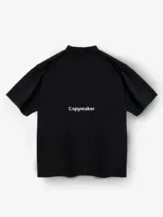 巴黎 BLC 24SS Political Campaign 模糊漸層迷霧可樂波浪 短袖T恤 黑色米白 經典款：圖片 14