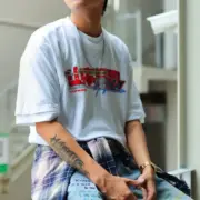 【預售】Sup x Yohji Yamamoto 22FW week4 聯名 山本耀司 美式潮流字母 短袖T恤 黑/白：圖片 5