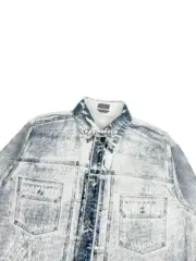 D1OR 24SS MKII-Effect Overshirt 3D素描 水洗做舊 牛仔襯衫夾克外套：圖片 13