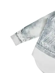 D1OR 24SS MKII-Effect Overshirt 3D素描 水洗做舊 牛仔襯衫夾克外套：圖片 14