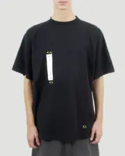 【現貨】巴黎 BLC 25SS PRINTED LABEL T-SHIRT 尺寸標籤貼紙 短袖T恤 黑色：圖片 2