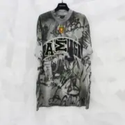 巴黎 BLC 23SS SKATER T-SHIRT  秀款 曼聯 水洗塗鴉作舊破壞 毛巾刺繡 短袖T恤：圖片 8