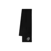 【過驗】1V 24FW 棋盤格 字母刺繡 簡約黑色 經典款 純羊毛 圍巾披肩圍脖：圖片 2