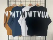 WTAPS 22AW STENCIL WTVUA 後背字母 刺繡印花 長袖T恤 寬鬆廓形：圖片 5