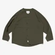 WTAPS 24SS SCOUT 02 LS POLY SPEC 無領長袖鈕扣襯衫薄夾克外套：圖片 11