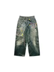 【現貨】Acne Studios 25SS 做舊水洗 糖果鏈條 3D印花 直筒牛仔褲長褲工裝褲 1981M/2006：圖片 15