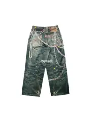 【現貨】Acne Studios 25SS 做舊水洗 糖果鏈條 3D印花 直筒牛仔褲長褲工裝褲 1981M/2006：圖片 20