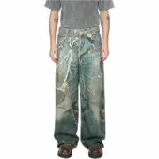 【現貨】Acne Studios 25SS 做舊水洗 糖果鏈條 3D印花 直筒牛仔褲長褲工裝褲 1981M/2006：圖片 7