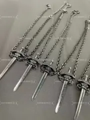 【現貨】巴黎 BLC 24SS Goth Sword Pendant Necklace 大寶劍項鍊吊墜 做舊銀色：圖片 8