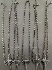 【現貨】巴黎 BLC 24SS Goth Sword Pendant Necklace 大寶劍項鍊吊墜 做舊銀色：圖片 11
