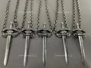 【現貨】巴黎 BLC 24SS Goth Sword Pendant Necklace 大寶劍項鍊吊墜 做舊銀色：圖片 13