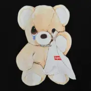 【預售】Sup SS25 WEEK18 Bear Tee 哭泣小熊印花 短袖T恤 黑/白：圖片 5